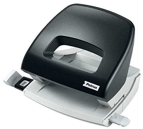 Petrus 623347 Hålslagare – hål för 16 blad, svart