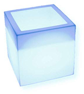 Maceteros con luz, led, 40x40cm, Multicolor Recargable portátil