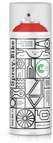 Spray.Bike Spray Paint - Coventry Red | Designed Mainly for Bicycles | Multi-Use Acrylic Spray Paint for Metal, Plastic | High Coverage Bike Paint, 400ml