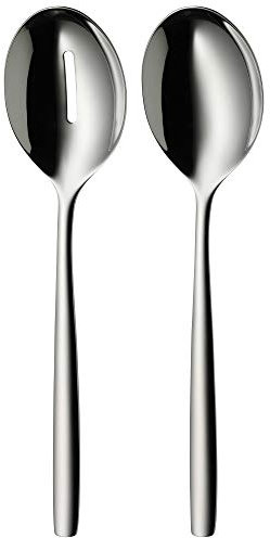 WMF Salatbesteck 25 cm, klein, Salatgabel und Servierlöffel, Cromargan Edelstahl poliert, spülmaschinengeeignet