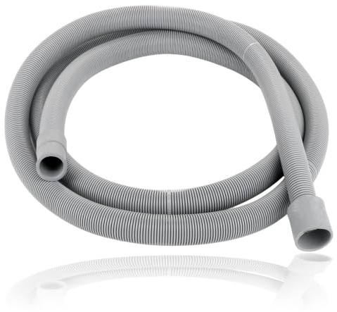SPARES2GO Drain Outlet Hose for Kenwood Dishwasher (2.5M, 30mm / 22mm)
