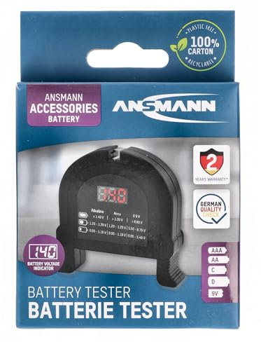 Ansmann 4000001 Battery Tester, Warranty: 1 Year