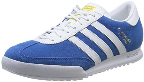 adidas Originals Beckenbauer Unisex-Erwachsene Sneakers, Blau (Bluebird/Ftwr White/Gold Met.), 42