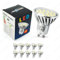 Energmix 10x GU10 LED SPOT Lampe LED Strahler- Energiesparlampe-Leuchtmittel mit 5050 SMD LED Kaltweiss-Tages Licht 230Volt 4Watt (mit Schutzglas), 10x2063