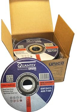 50 Stück Trennscheibe Ø 125mm x 1.0mm für Winkelschleifer Stahl Edelstahl Flexscheibe Inox Metall