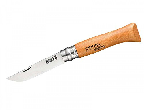 Opinel,111050,Carbon AA8Erwachsene Messer,Natur, N° 5, Hartholz Braun