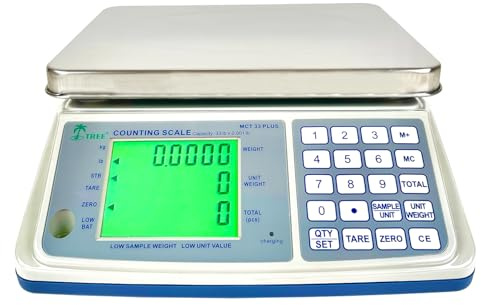 TREE MCT 33 Plus MID Counting Scale, 33 LB X 0.001 LB Precision Weighing Warehouse Industrial Commercial Manufacturing Counting Instrument