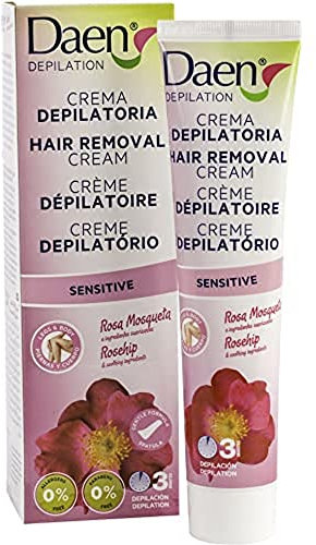 DAEN crema depilatoria rosa mosqueta tubo 125 ml