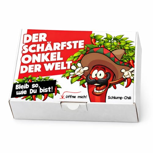 Schlump-Chili Onkel Geschenk Set Der schärfste Onkel der Welt - Ein witziges Präsent für Männer. Eine coole & originelle Geschenkidee!