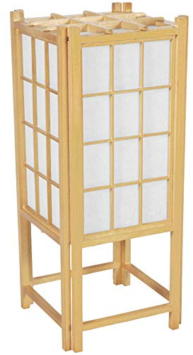 Red Lantern 18 Window Pane Shoji Lamp, Natural