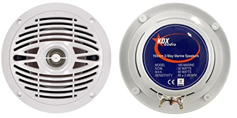 kdx-audio 165-marine – Lautsprecher Set für Boote, Weiß