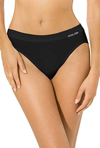 5er Pack Jazzpants Sport Edition Slip Damen Bio Baumwolle Farbe schwarz Größen 46