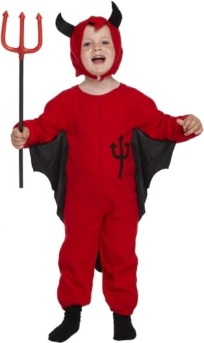 Henbrandt Déguisement de diable pour enfant à partir de 3 ans