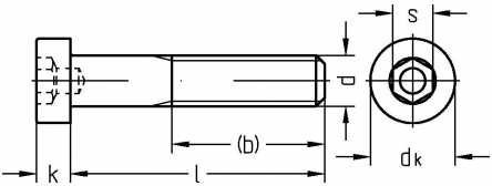 Reidl Zylinderschrauben mit Innensechskant und niedrigem Kopf (mit Schlüsselführung) 10 x 55 mm DIN 6912 A2 blank 10 Stück