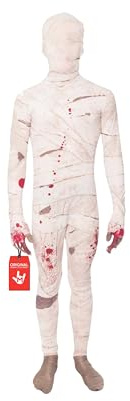 Morphsuits Mumie Barn Kostym, Halloweendräkt för Pojkar & Flickor, Vit Egyptisk Mumiedräkt med Huva & Byxor, S
