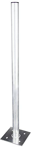 Premium X Standfuß 100cm Ø 50mm Aluminium SAT Antennen-Mast Rohr-Ständer Mastfuß Flachdach Halterung für Satellitenschüssel
