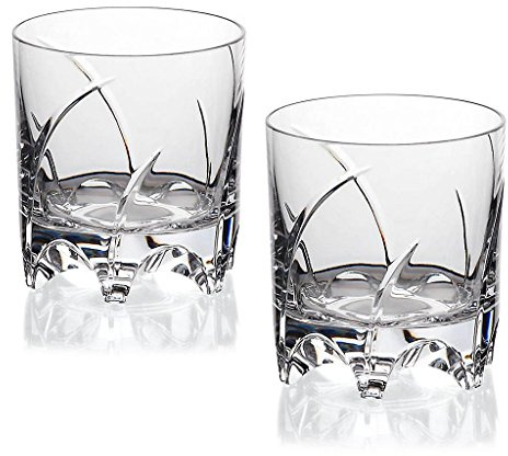 CRISTALICA Whiskyglas Drehbecher German Roulette verschiedene Doerten transparent aus Bleikristall 225ml (1, München)