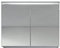 Badplaats B.V. Spiegelschrank Paso 80cm Weiß - Schrank Spiegelschrank Spiegel Badezimmer Badmöbel Set Hängeschrank
