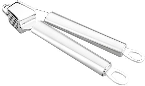 LACOR 62685 Knoblauchpresse Luxe, 18/10 | Aus lebensmittelechtem Edelstahl gefertigt; hohe Korrosionsbeständigkeit und Haltbarkeit im täglichen Gebrauch