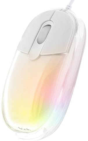 T'nB - LUMY - Souris Optique Filaire 1000 dpi luminothérapie - Blanc