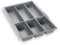 Orga-Box Besteckeinsatz silbergrau für 40er Schublade z.B. Nobilia ab August 2012 (473,5 x 294 mm) Besteckkasten III