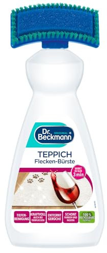 Dr. Beckmann Teppich Flecken-Bürste | Teppichreiniger zur Entfernung selbst hartnäckiger Flecken und Gerüche | inkl. Bürstenapplikator | 650 ml