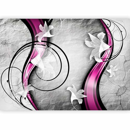 murando - Fototapete Vlies Blumen Lilien, 350x256 cm, Schlafzimmer, Full HD | Full HD Druck, 3D-Effekt, lichtbeständige Farben, ideal fürs Wohn- oder Schlafzimmer, schnelle Montage, lichtbeständig, edel
