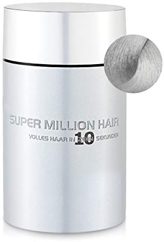 Super Million Hair Haar Fasern und Schütthaar, hochwertiges Streuhaar zur Haarverdichtung, 15 g, Light-Gray (13)