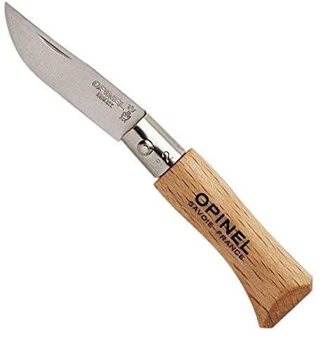 Opinel Messer INOX Natural, braun, S, 01070