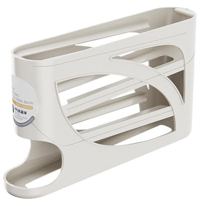 Huevera, huevera deslizante para frigorífico - Dispensador de huevos de 4 niveles de gran capacidad, recipiente para huevos de cocina reutilizable para recoger hasta 30 huevos por gallinero