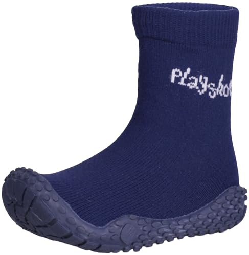 Playshoes Jungen Unisex Kinder Socke Uni Aqua Schuhe, Marine, 26/27 EU