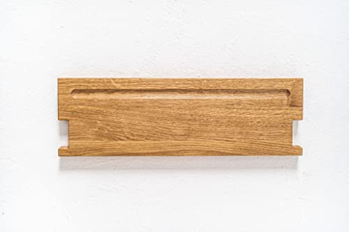 Kleiderleiter Regalboden RB1 für Premium Natur & Kombi-Leiter | Regal/Ablage erweitert die Funktion Handtuchleiter | Massivholz Eiche, Buche, Nussbaum, oder weiß lackiert