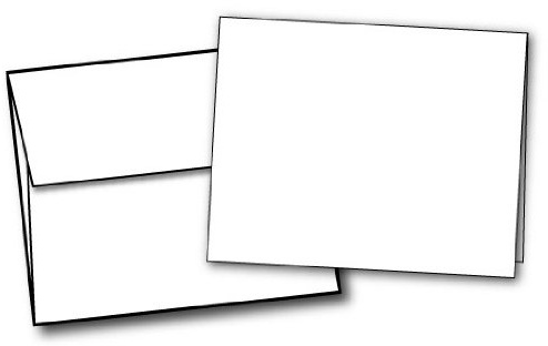 Heavyweight Blank White Greeting Card Sets - A2 Size 4.25 x 5.5 - 40 Cards & Envelopes - For Inkjet/Laser Printers