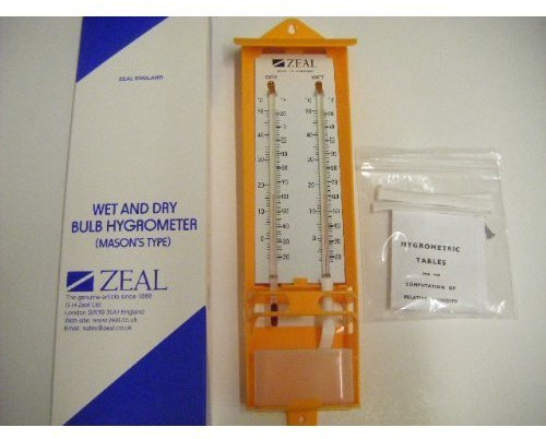 ZEAL ENGLAND - Wet and Dry Bulb Hygrometer (Mason's Type)