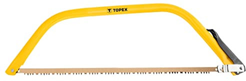 TOPEX Holz Bügelsäge 53cm inklusive Sägeblatt für nassen Holz Länge: 530 mm | Schneller Wechsel des Sägeblatts, aus Stahl, für frische Äste und nassen Holz