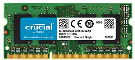 Crucial 8GB (2x4GB) DDR3 1066 MT PC3-8500 SODIMM 204pin for Mac