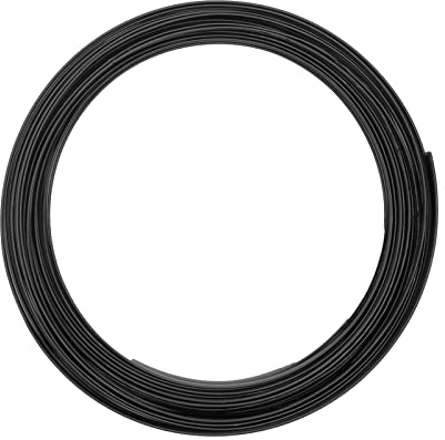 Vaessen Creative Alu Deco Alambre Plano para Manualidades, Negro (Black), 5 x 1 mm (5 m)