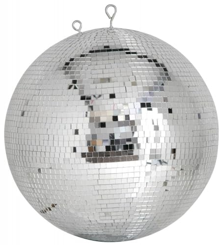 Professional Mirror Ball | 7mm x 7mm tiles | 40cmØ | Also called a glitter ball – ideal for nightclubs, theatres, ballrooms and stages wanting a bigger light show