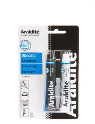 3 x Araldite ara-400001 15 ml 2-tubes Standard Epoxy