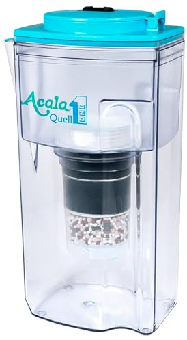 Wasserfilter AcalaQuell® One | Hellblau | Aktivkohle Wasserfilter | Höchste Filterleistung - mehrschichtig | BPA u. BPB frei | ReNaWa® - Technology | Kreiert köstlich schmeckendes, wohltuendes Wasser