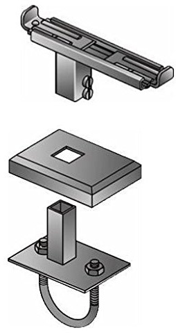 Buderus Halterung Fensterbankträger Klemmfix Typ 2001 Guss und Röhrenradiatoren (Typ: T30 ( 250 - 350 mm ))