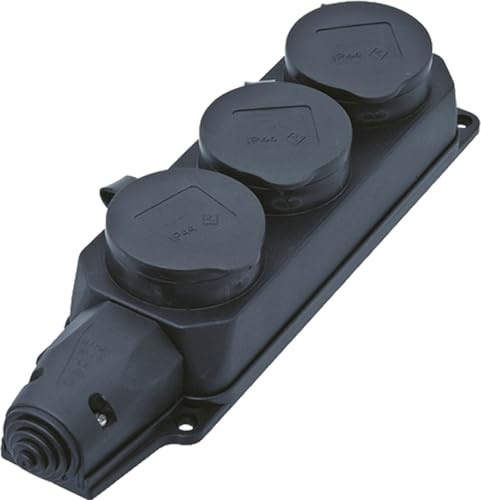 Bachmann Steckdosenleiste Elastomer Schutzkontakt, 381109