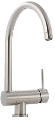 Grünblatt Küchenarmatur zur Vorfenster Montage Fenster Armatur (Nickel-Gebürstet, 2-Umklapp-C)