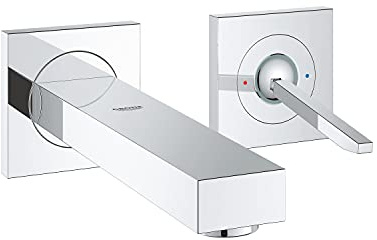 GROHE 19997000 Eurocube Joy 2-Hole Basin Mixer - Medium Spout, Chrome