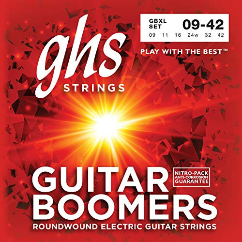 GHS Guitar Boomers - GBXL - Electric Guitar String Set, Extra Light, .009-.042