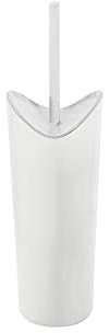 GEDY Moby scopino wc bianco, Misure e peso: 37,8X11,1X10,9 CM & 0,233 KG, Realizzato in resina termoplastica, Ciuffo in setole, Scopino per wc design di R&S Gedy, 2 anni di garanzia