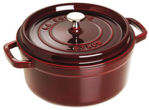 STAUB 40509-357-0 Cocotte Round 24cm Grenadine red