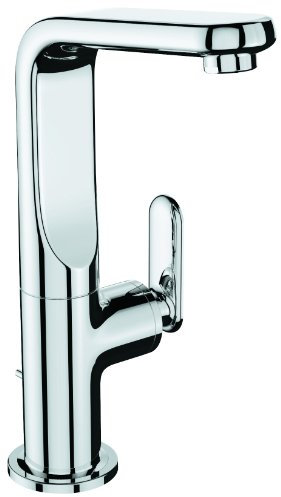 Grohe Veris Einhand-Waschtischbatterie, hoher Auslauf, chrom 32184000 Silber L