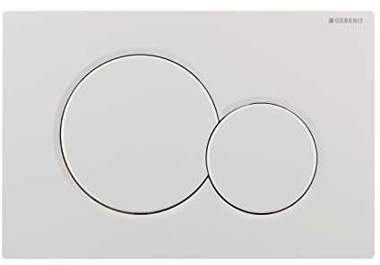 Geberit Betätigungsplatte Sigma01, 115770115, Revisionsplatte für 2-Mengen-Spültechnik, 246 x 164 x 13 mm, Weiß, 21239 7