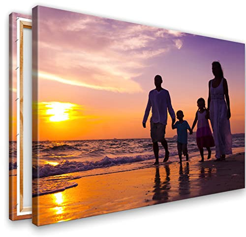 KL KUNSTLAB Ihr Foto auf Leinwand 60x40 cm SOFORT ONLINE Upload Ihr eigenes Bild auf Leinwand mit Holzrahmen - Wandbild mit Wunschmotiv - Persönliches Kunstdruck